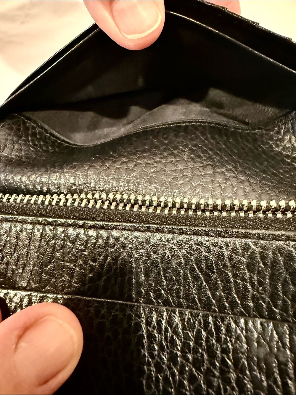 Vintage Burberry Black Pebbled Leather Women’s Wallet - Picture 12 of 13